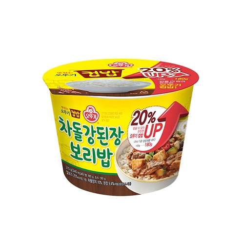 오뚜기 컵밥 차돌강된장보리밥(증량) 310G